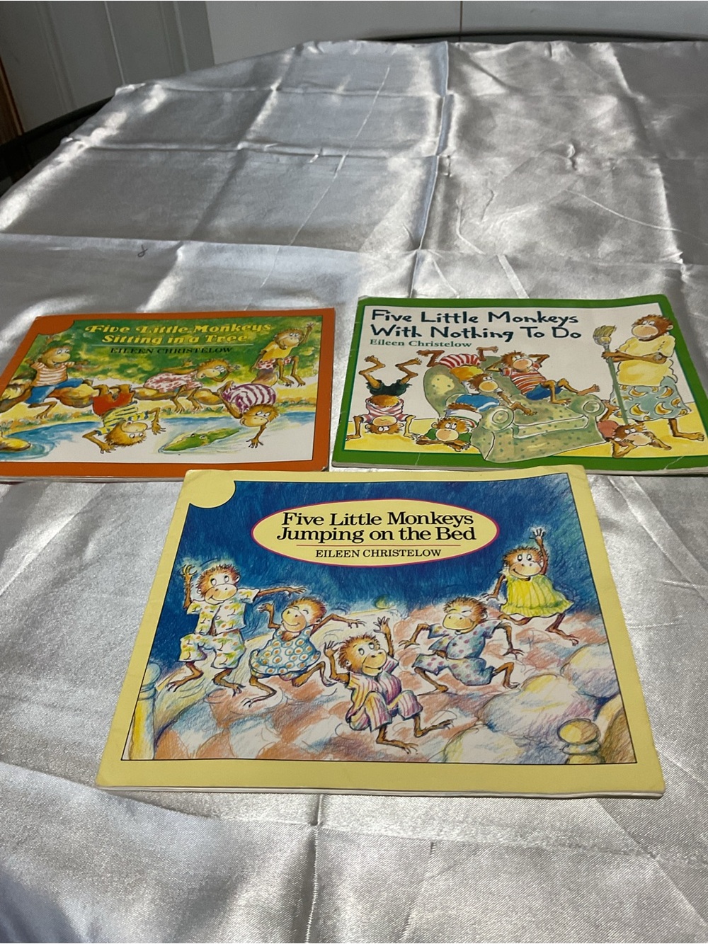 Five Little Monkeys Children's Board Book Set of 3 - White
